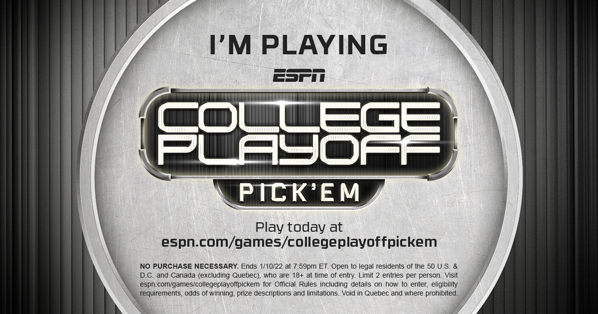 ESPN College Playoff Pick'em - Make Picks